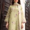 Aadora - Lemon Yellow Floral Printed Lawn 3-Piece - Summer Collection