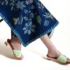 Aadora - Dark Blue Sleeveless Embroidered Khaddar 3-Piece