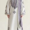 Aadora - Off White Multi Embroidered Lawn 3 Piece Suit - Summer Collection