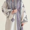 Aadora - Off White Multi Embroidered Lawn 3 Piece Suit - Summer Collection