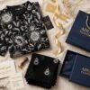 Aadora - Black Chikankari Embroidered Lawn 3 Piece Suit - White Embroidery - Festive Collection - With Box